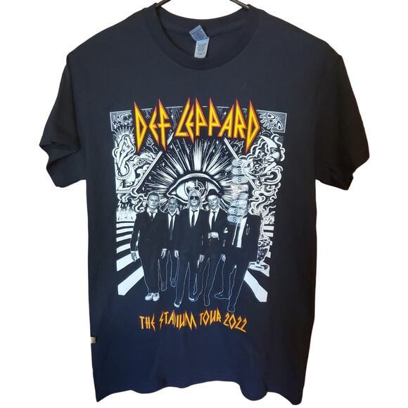 Gildan Other - Def Leppard Stadium Tour 2022 T-Shirt Black Rock Band Music Graphic Tee Sz S New